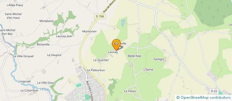 localisation de l'entreprise MADAME MARYVONNE TROCHARD  PLOUGUENAST-LANGAST