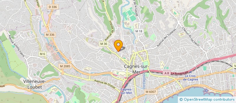 localisation de l'entreprise MADAME MARZENA MURAWSKA  CAGNES-SUR-MER