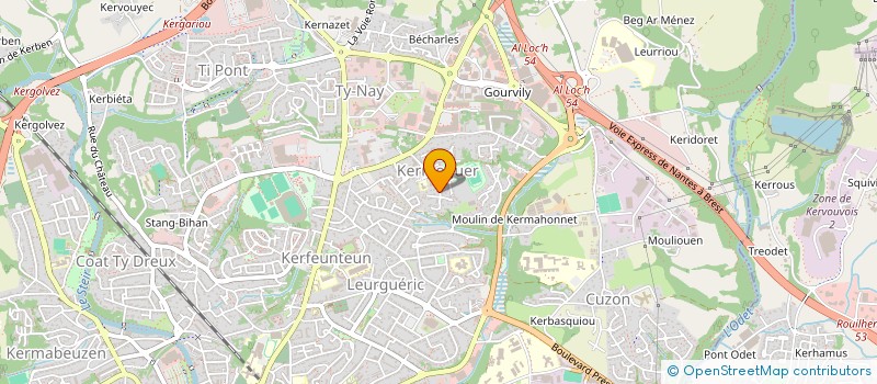 localisation de l'entreprise MADAME MARZHINA SYLVANISE à QUIMPER