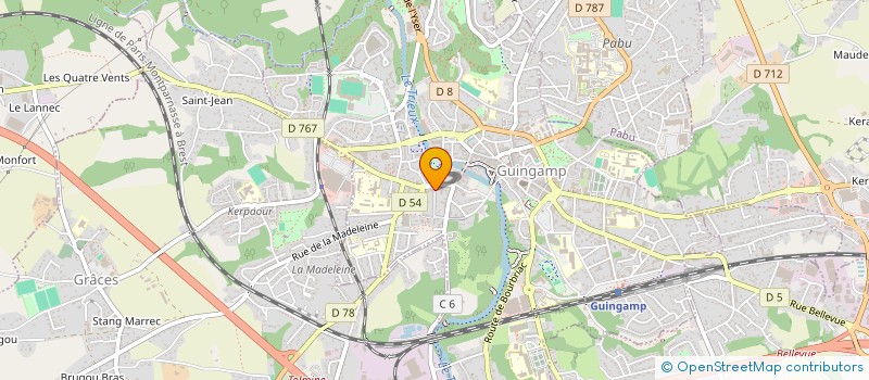 localisation de l'entreprise MADAME MARZHINA TILLY à GUINGAMP