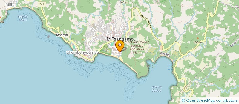 localisation de l'entreprise MADAME MASSI BOINA à M'TSANGAMOUJI