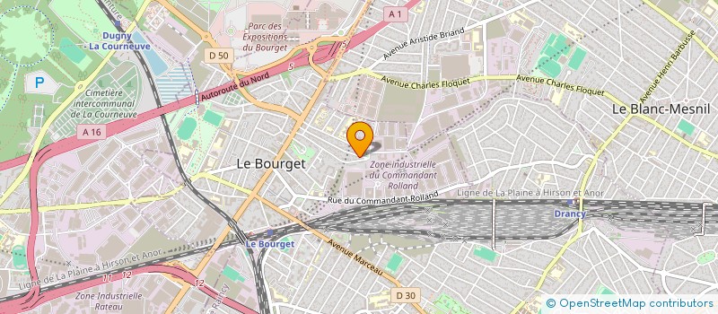 localisation de l'entreprise MADAME MASSILA TOULAIT à LE BOURGET