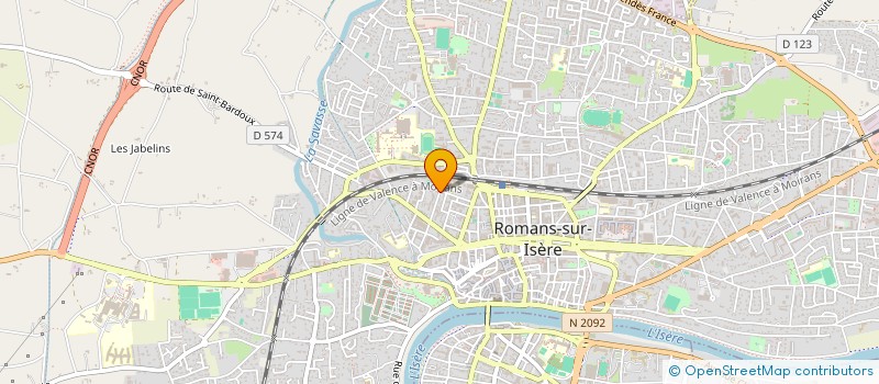 localisation de l'entreprise MADAME MASSILIA BATTISTELLI  ROMANS-SUR-ISERE