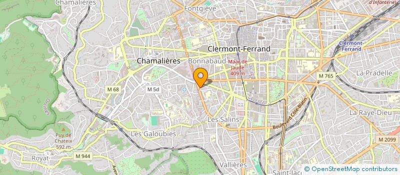 localisation de l'entreprise MADAME MASSILIA SEBAI  CLERMONT-FERRAND