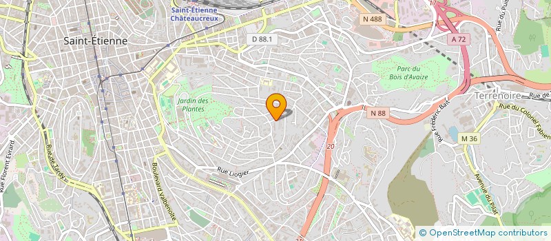 localisation de l'entreprise MADAME MASSILYA AIT AMRAOUI  SAINT-ETIENNE