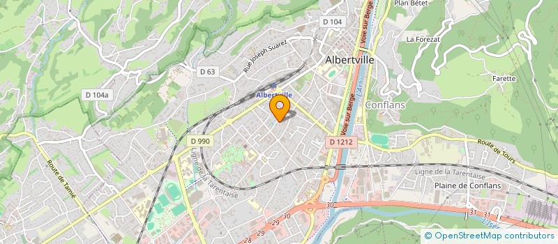 localisation de l'entreprise MADAME MASSIMILIANA PERDONO  ALBERTVILLE