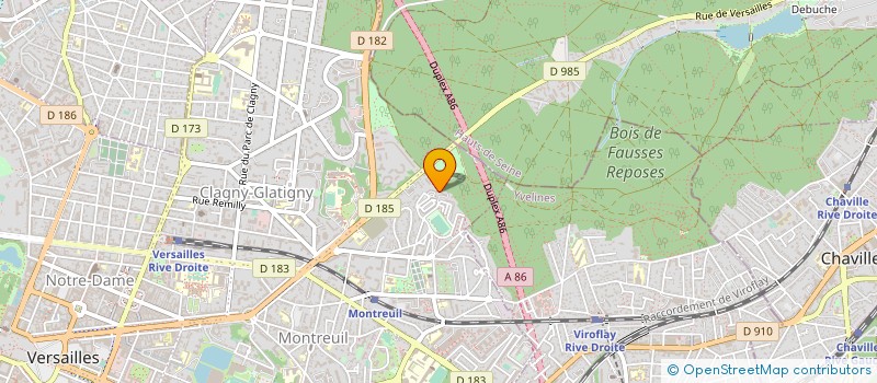 localisation de l'entreprise MADAME MASSINISSA AMRANE à VERSAILLES