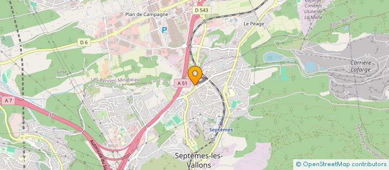 localisation de l'entreprise MADAME MASSONAT GRANJON à SEPTEMES LES VALLONS