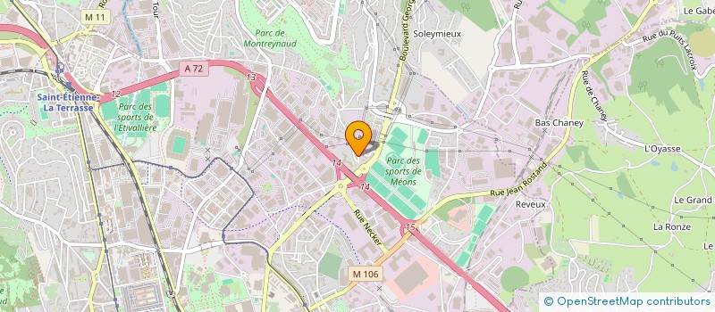 localisation de l'entreprise MADAME MASSOUDA BENALIA  SAINT-ETIENNE