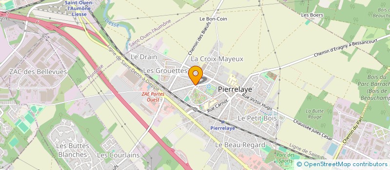 localisation de l'entreprise MADAME MASSOUMA DAYA  PIERRELAYE