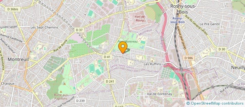 localisation de l'entreprise MADAME MATENE SAKO à MONTREUIL