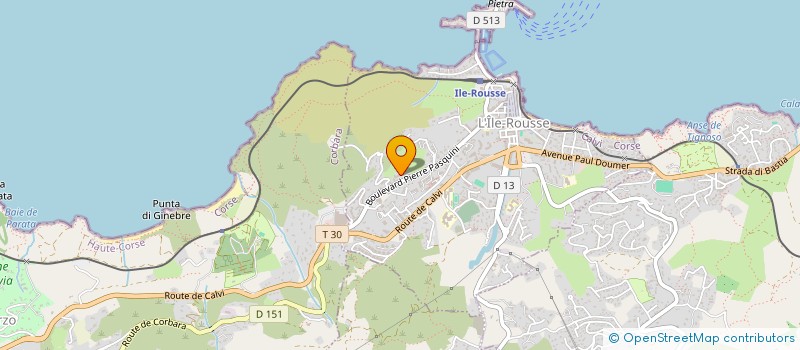 localisation de l'entreprise MADAME MATHEA POLETTI à L'ILE-ROUSSE