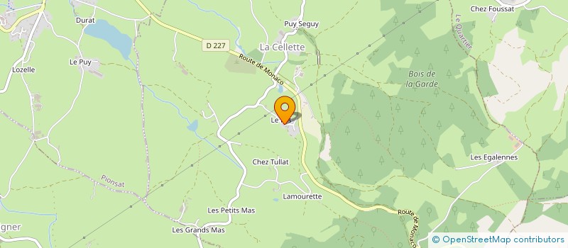 localisation de l'entreprise MADAME MATHIAS CHRISTIANY  LA CELLETTE