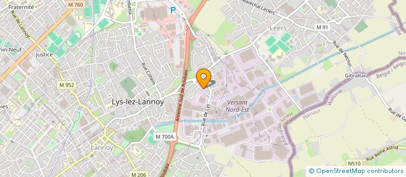 localisation de l'entreprise MADAME MATHILDA LEPINE  LYS-LEZ-LANNOY