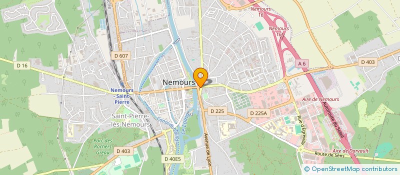 localisation de l'entreprise MADAME MATHILDA OURSELIN  NEMOURS