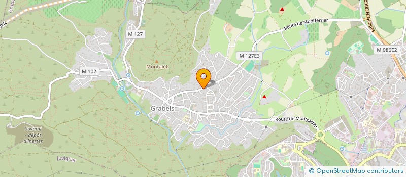 localisation de l'entreprise MADAME MATHILDE AIMARD  GRABELS