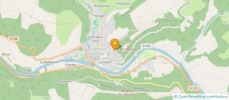 localisation de l'entreprise MADAME MATHILDE AMILHAT à SAINT-ANTONIN-NOBLE-VAL