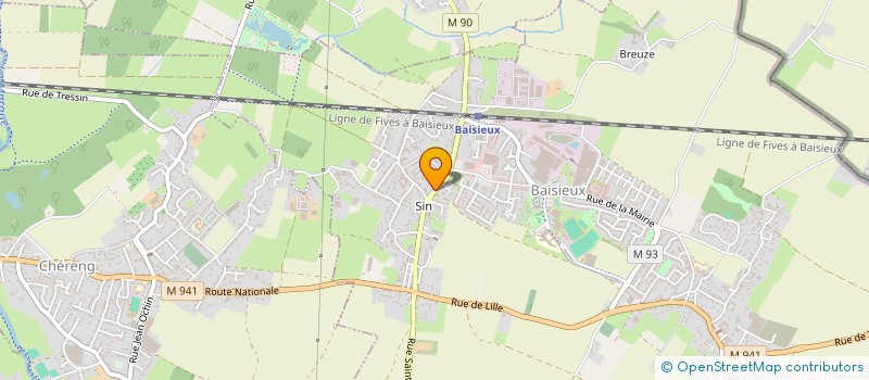 localisation de l'entreprise MADAME MATHILDE AMOR TEBA à BAISIEUX