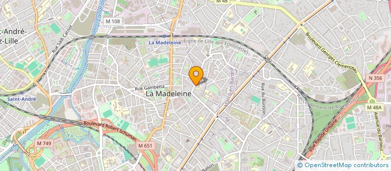 localisation de l'entreprise MADAME MATHILDE AUDEMARD D'ALANCON à LA MADELEINE