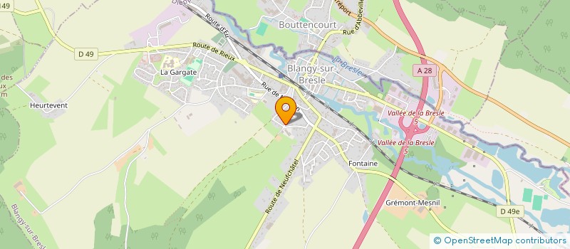 localisation de l'entreprise MADAME MATHILDE AUGER  BLANGY-SUR-BRESLE