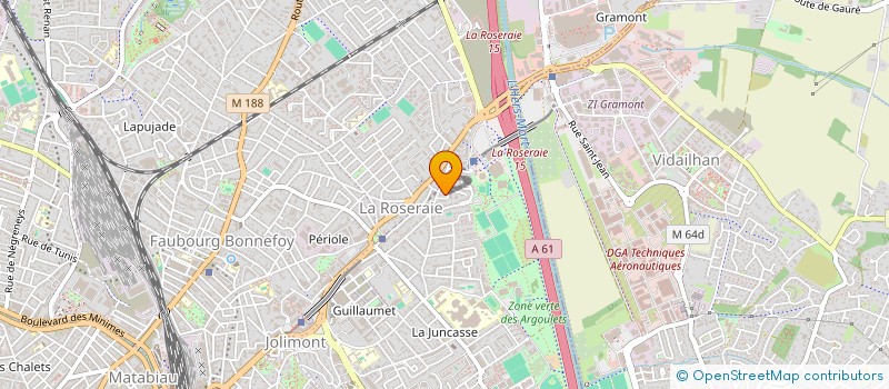 localisation de l'entreprise MADAME MATHILDE AUGUY  TOULOUSE