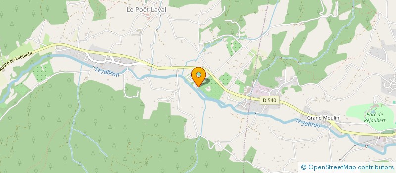 localisation de l'entreprise MADAME MATHILDE BACHLER-KLEIN  LE POET-LAVAL