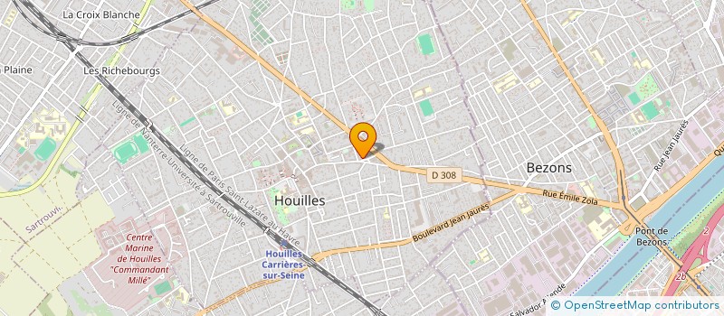 localisation de l'entreprise MADAME MATHILDE BACQUET  HOUILLES