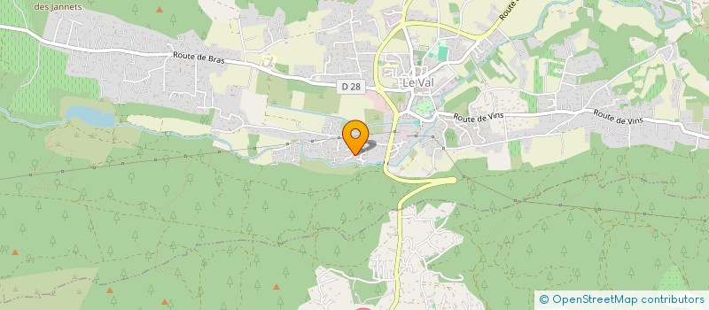 localisation de l'entreprise MADAME MATHILDE BALAROTTO  LE VAL