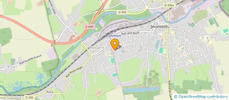 localisation de l'entreprise MADAME MATHILDE BARBE à JEUMONT