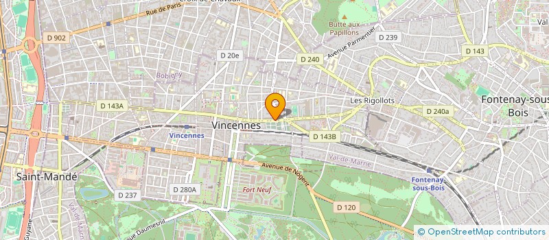 localisation de l'entreprise MADAME MATHILDE BARBIER à VINCENNES