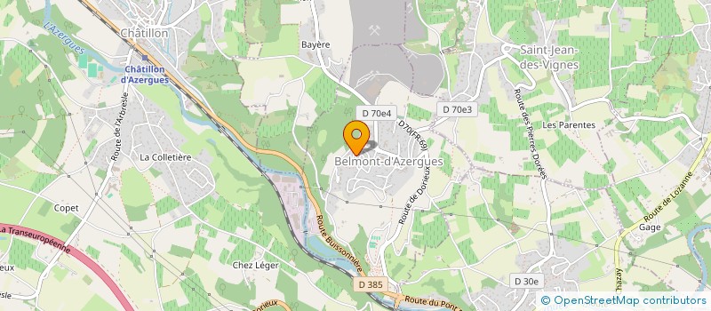 localisation de l'entreprise MADAME MATHILDE BARIT  BELMONT-D'AZERGUES