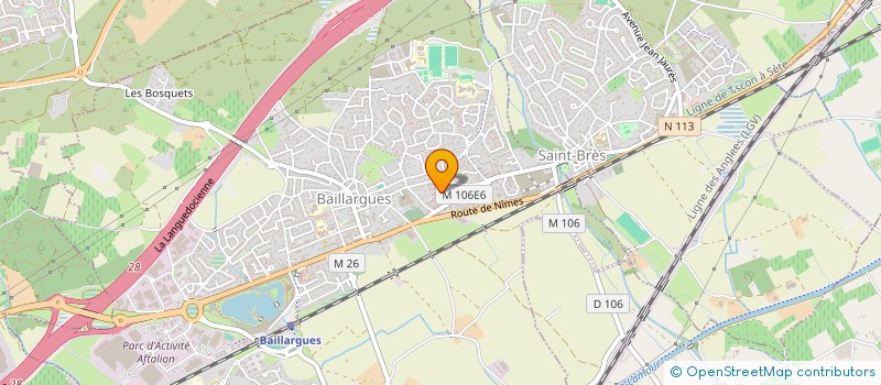 localisation de l'entreprise MADAME MATHILDE BAROUSSE à BAILLARGUES