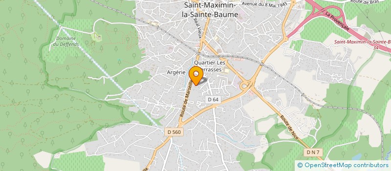 localisation de l'entreprise MADAME MATHILDE BARRAS à SAINT-MAXIMIN-LA-SAINTE-BAUME