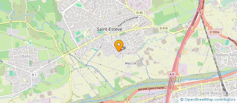 localisation de l'entreprise MADAME MATHILDE BARTHES  SAINT-ESTEVE