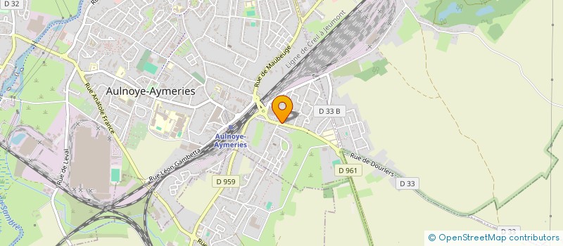 localisation de l'entreprise MADAME MATHILDE BASILIEN  AULNOYE-AYMERIES