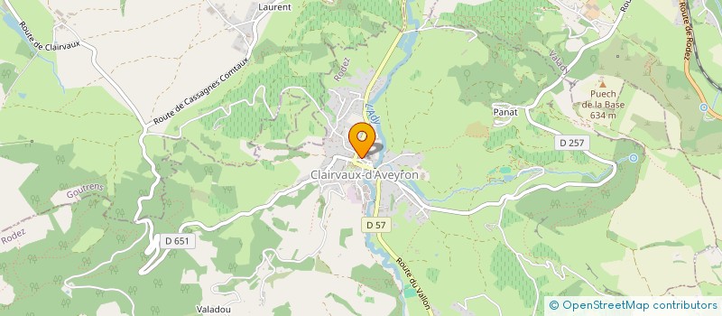 localisation de l'entreprise MADAME MATHILDE BEDEL  CLAIRVAUX-D'AVEYRON