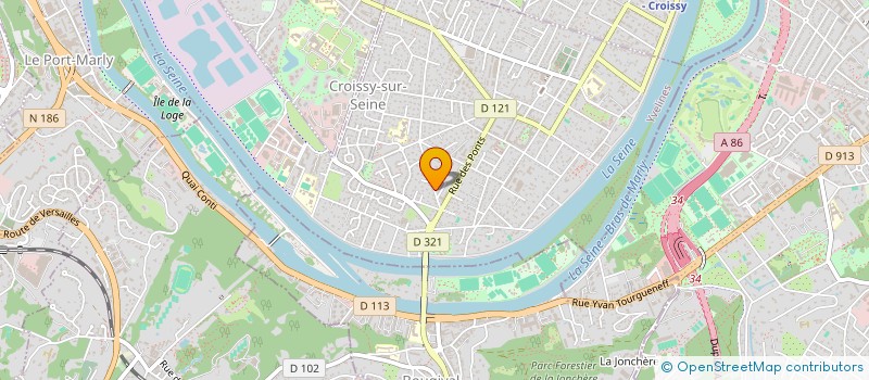 localisation de l'entreprise MADAME MATHILDE BEGARD à CROISSY SUR SEINE