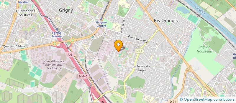 localisation de l'entreprise MADAME MATHILDE BERGERON à RIS-ORANGIS