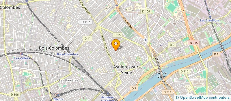 localisation de l'entreprise MADAME MATHILDE BERNARD à ASNIERES-SUR-SEINE