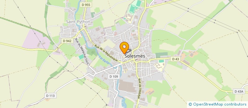 localisation de l'entreprise MADAME MATHILDE BERNARD  SOLESMES