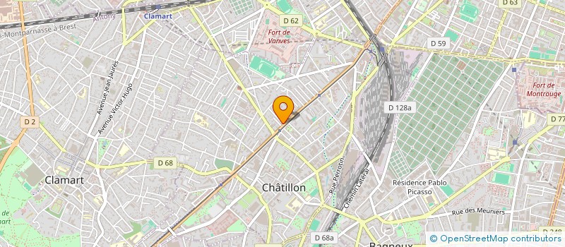 localisation de l'entreprise MADAME MATHILDE BERNERON à CHATILLON