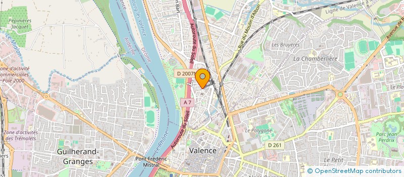 localisation de l'entreprise MADAME MATHILDE BERTRAND  BOURG-LES-VALENCE