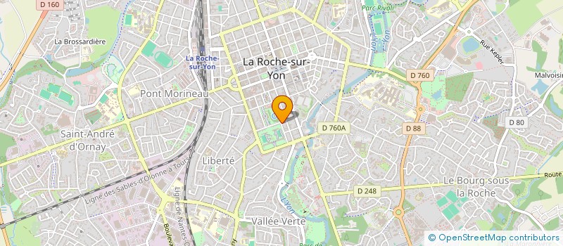 localisation de l'entreprise MADAME MATHILDE BESNIER à LA ROCHE-SUR-YON