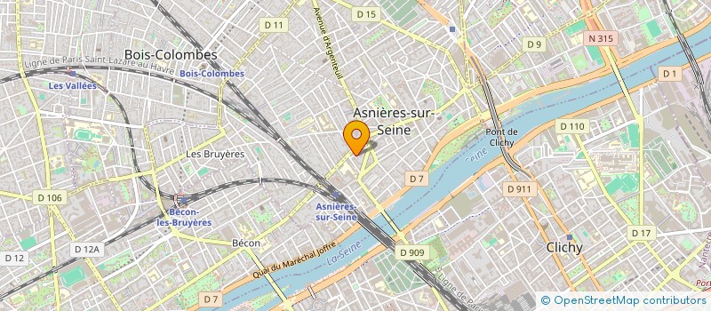 localisation de l'entreprise MADAME MATHILDE BIBARD  ASNIERES-SUR-SEINE