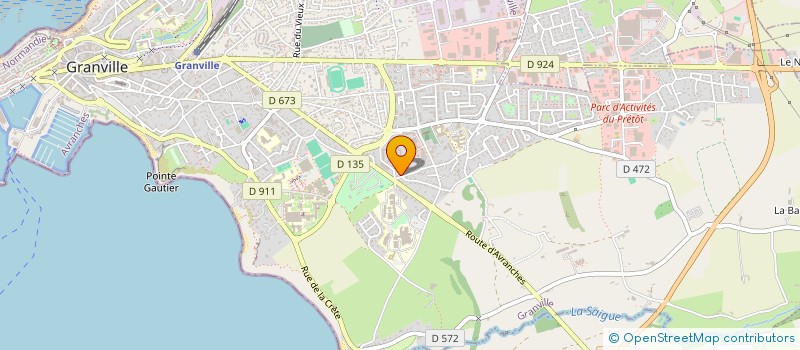 localisation de l'entreprise MADAME MATHILDE BIDARD  GRANVILLE