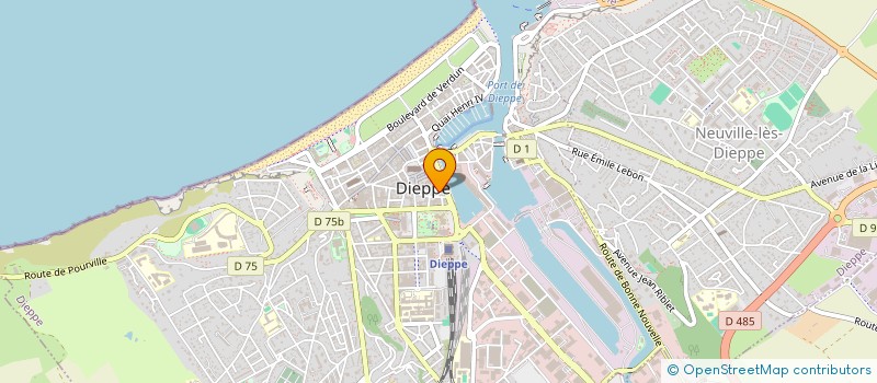 localisation de l'entreprise MADAME MATHILDE BIDEAU  DIEPPE