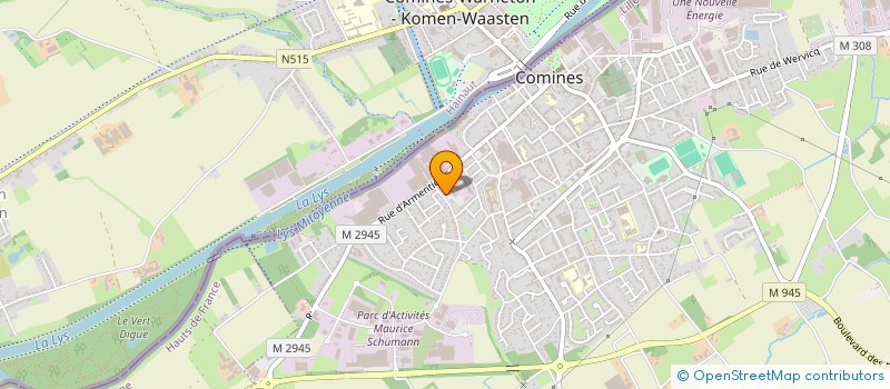 localisation de l'entreprise MADAME MATHILDE BIESBROUCK  COMINES