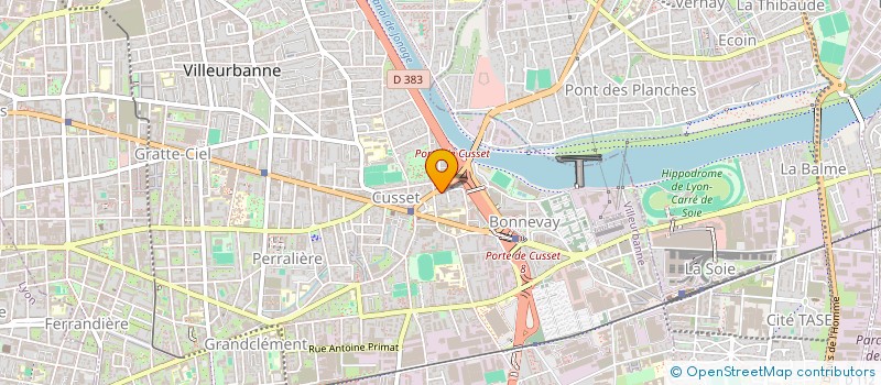 localisation de l'entreprise MADAME MATHILDE BLACHE  VILLEURBANNE