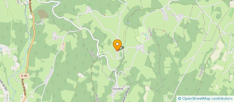 localisation de l'entreprise MADAME MATHILDE BLANC  AYNAC