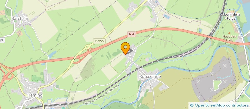 localisation de l'entreprise MADAME MATHILDE BLAVIER  XOUAXANGE